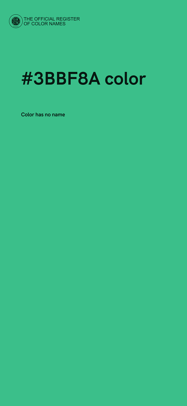 #3BBF8A color image