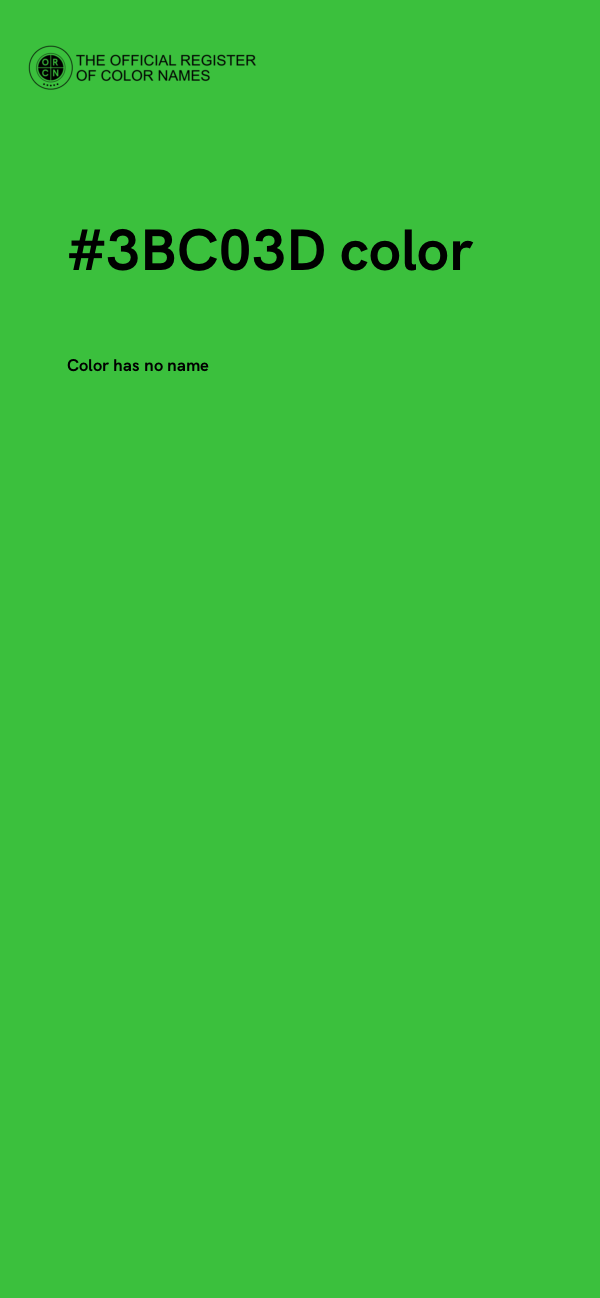 #3BC03D color image