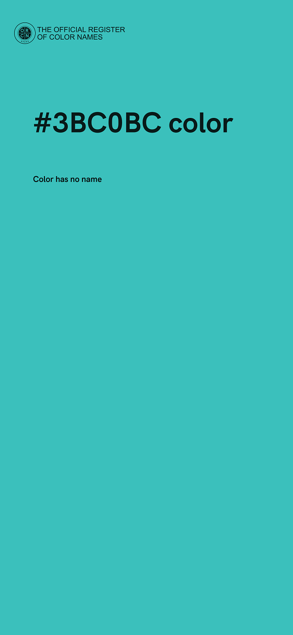 #3BC0BC color image