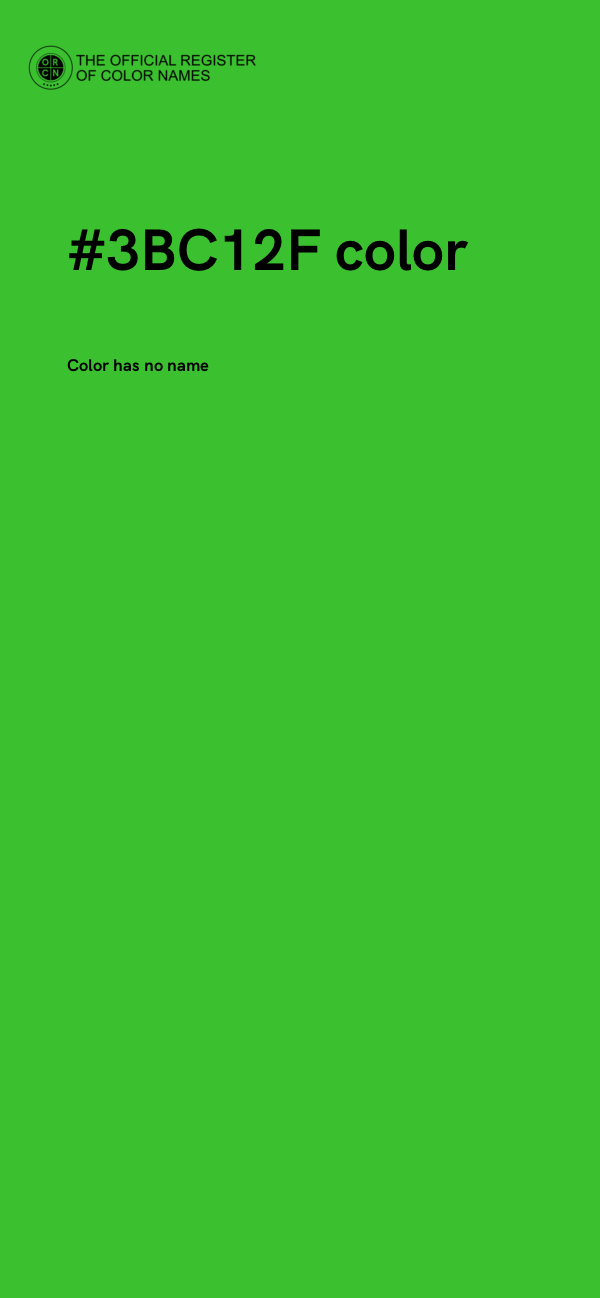 #3BC12F color image
