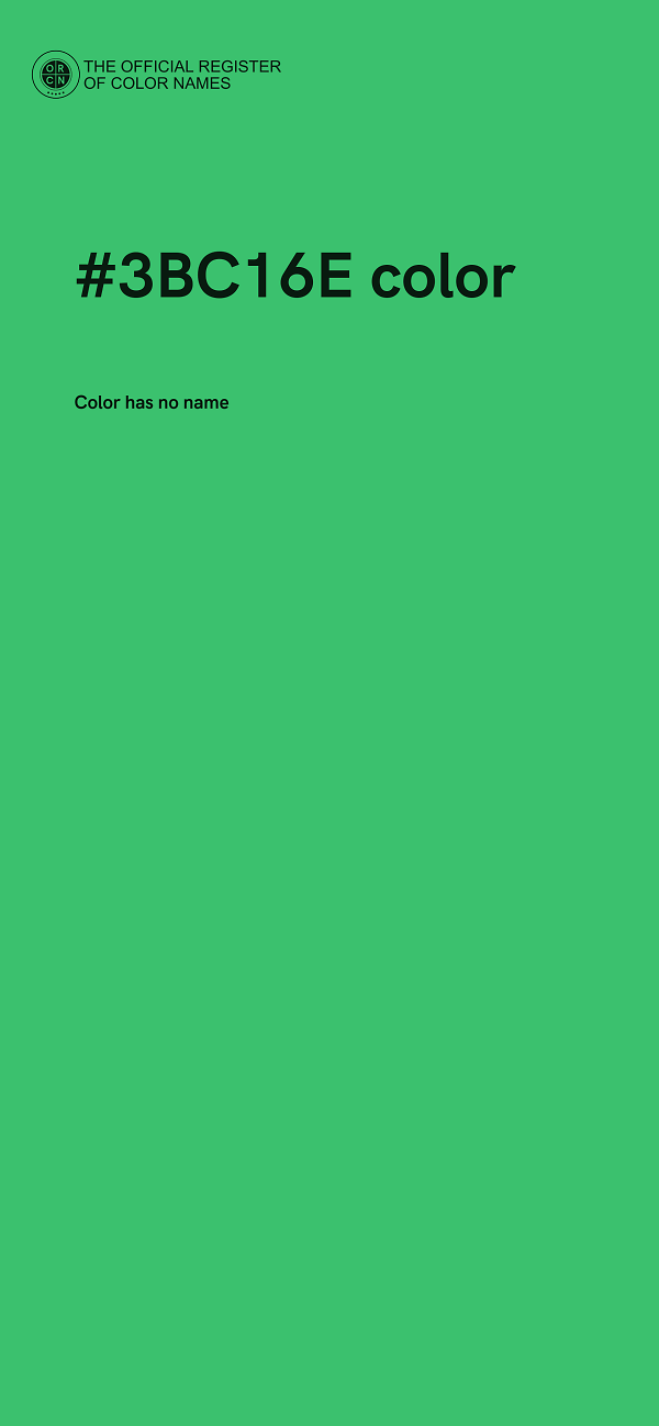 #3BC16E color image