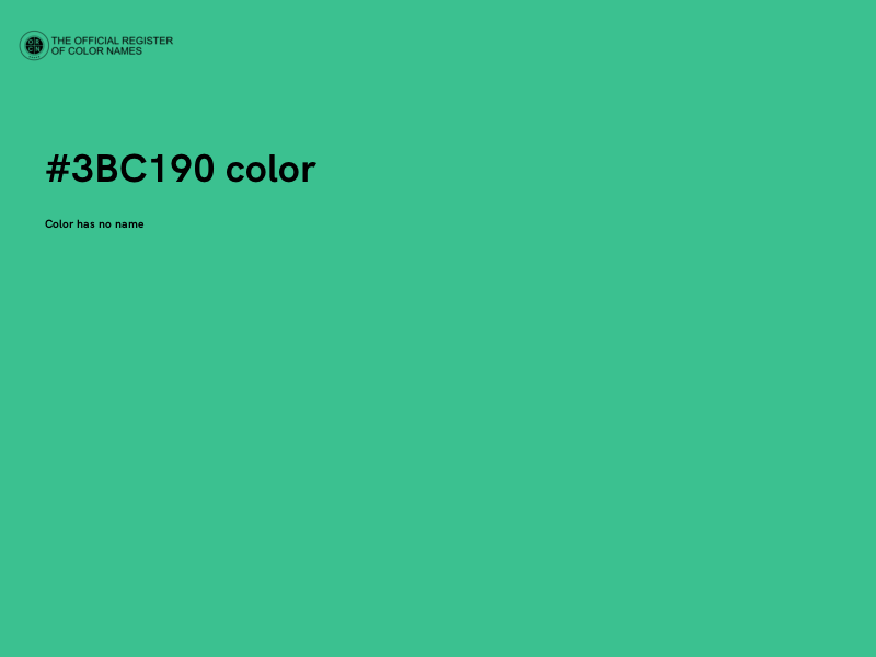 #3BC190 color image