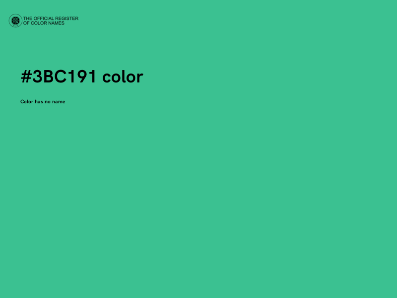 #3BC191 color image