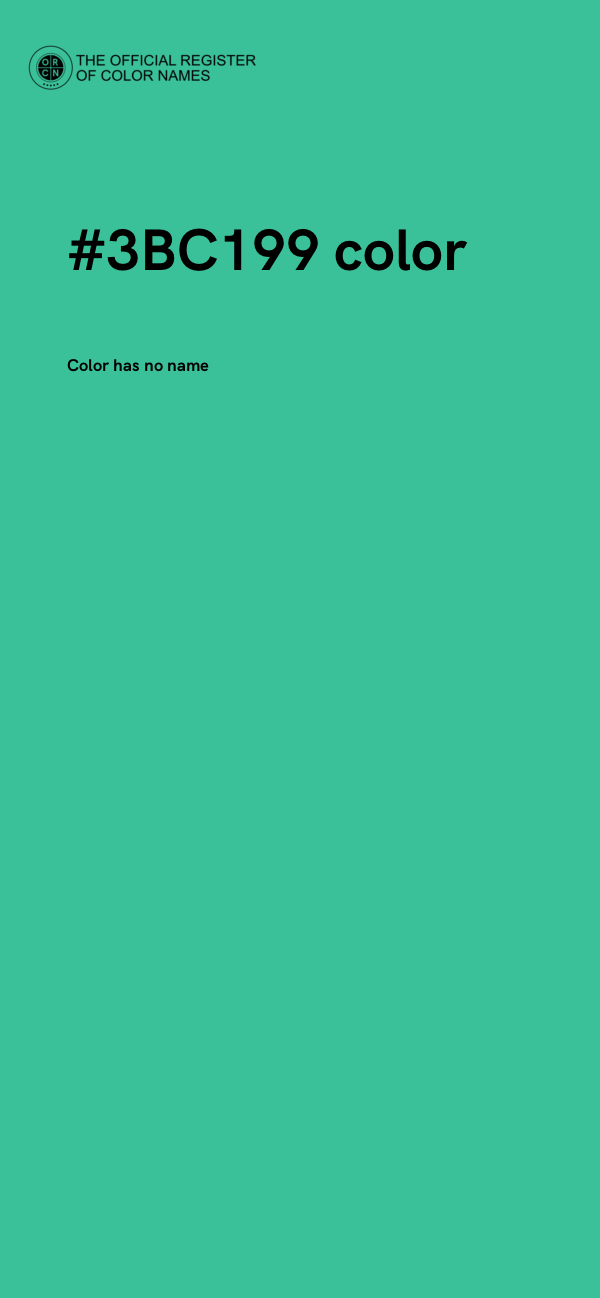 #3BC199 color image