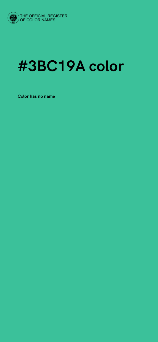 #3BC19A color image
