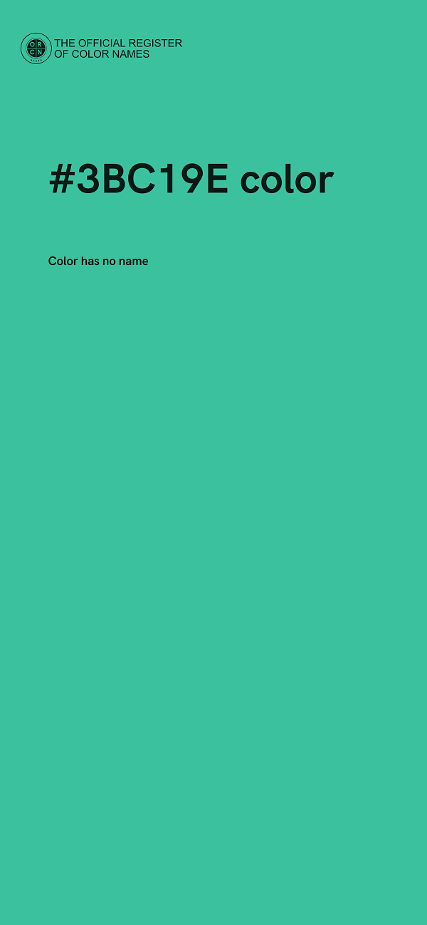 #3BC19E color image