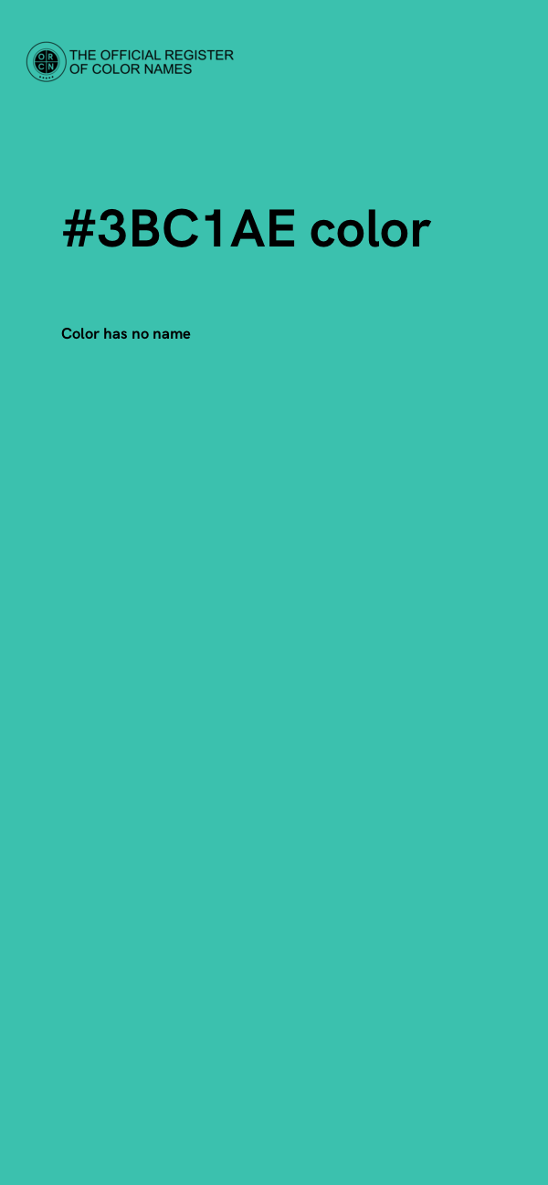 #3BC1AE color image