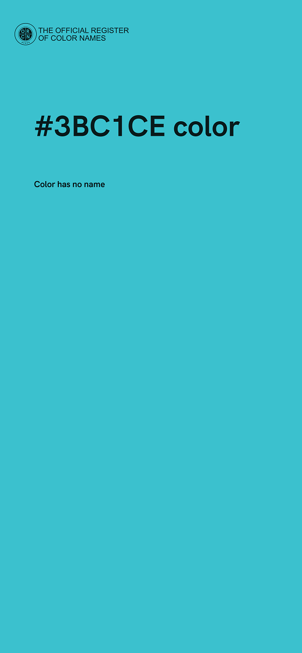 #3BC1CE color image