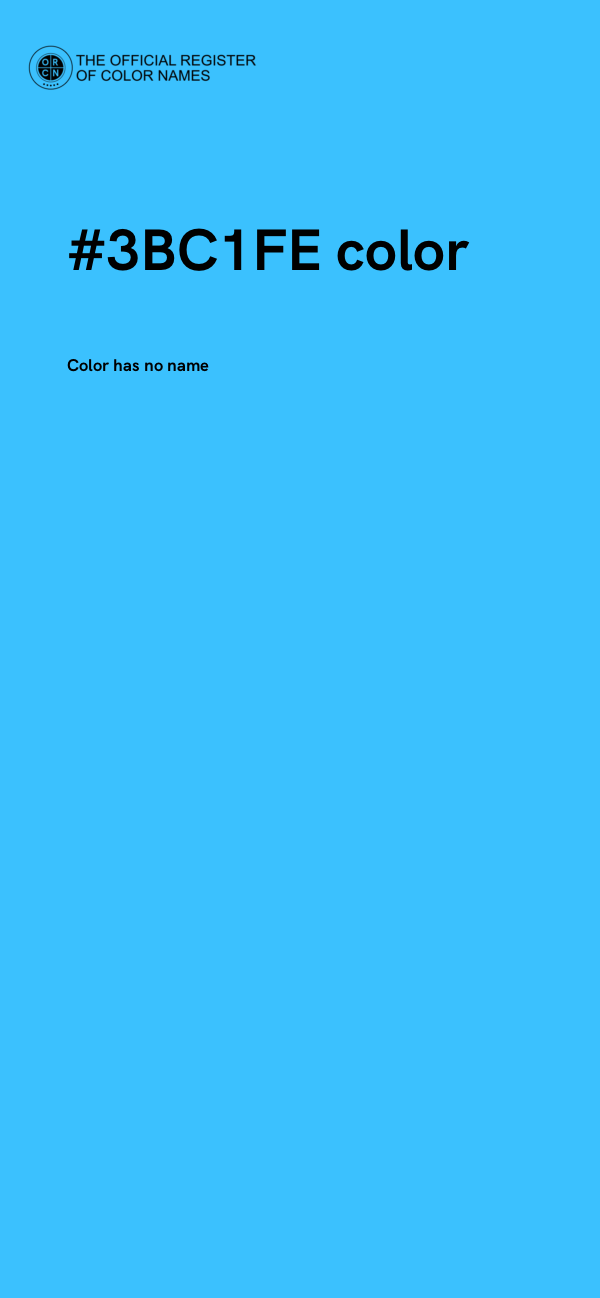 #3BC1FE color image