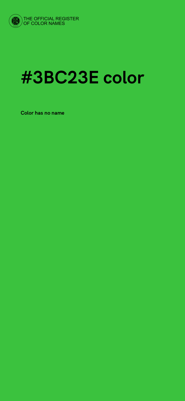 #3BC23E color image