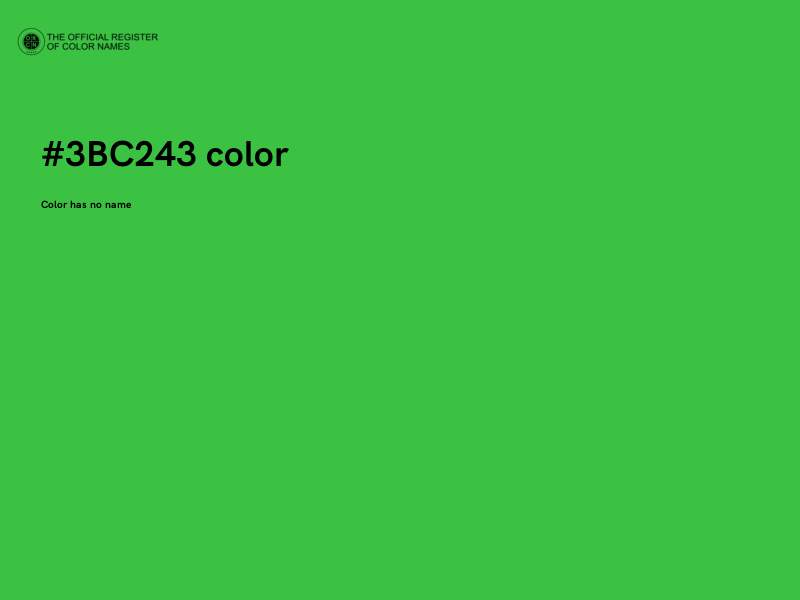 #3BC243 color image