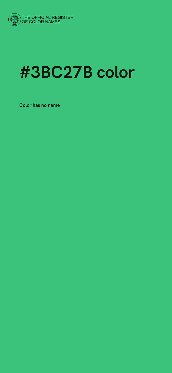 #3BC27B color image