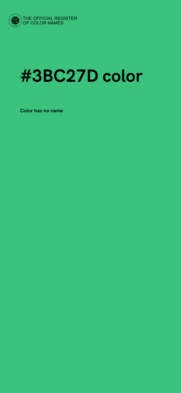 #3BC27D color image