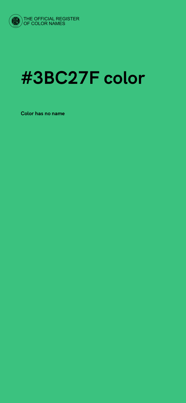 #3BC27F color image