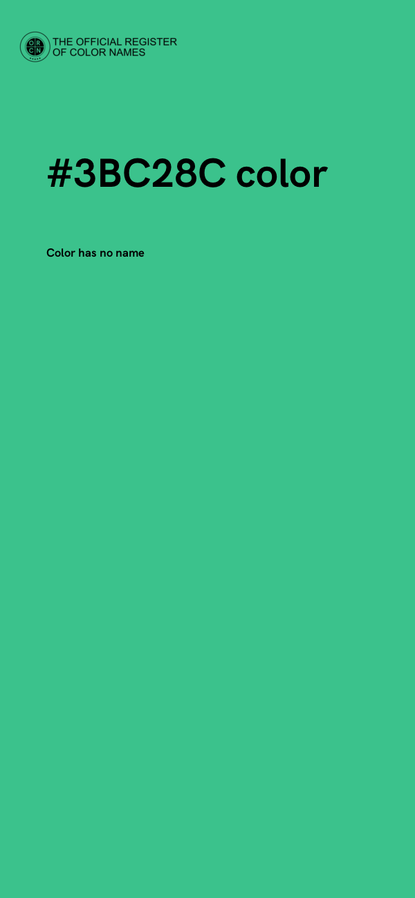 #3BC28C color image