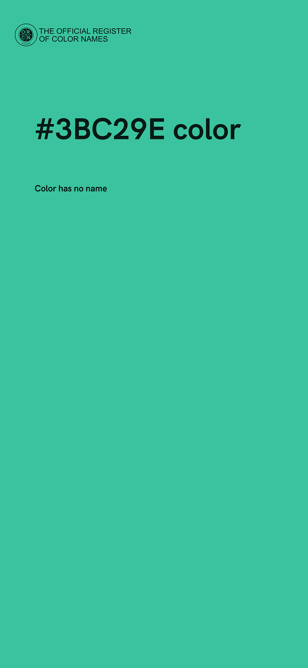 #3BC29E color image