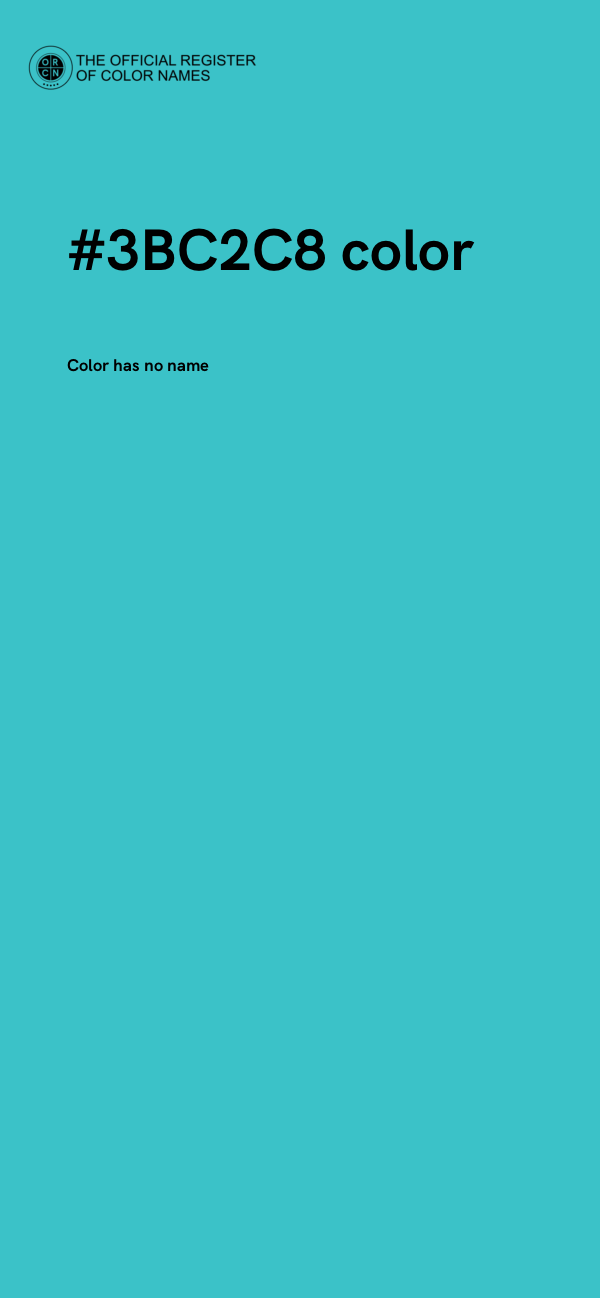 #3BC2C8 color image