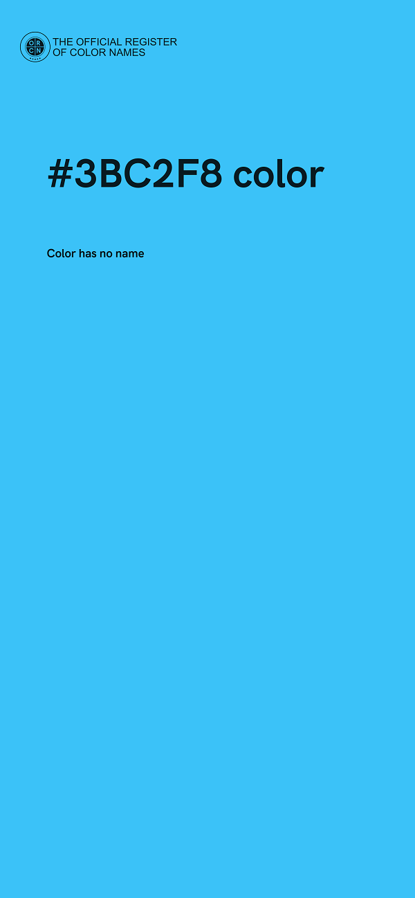 #3BC2F8 color image