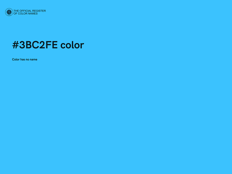 #3BC2FE color image