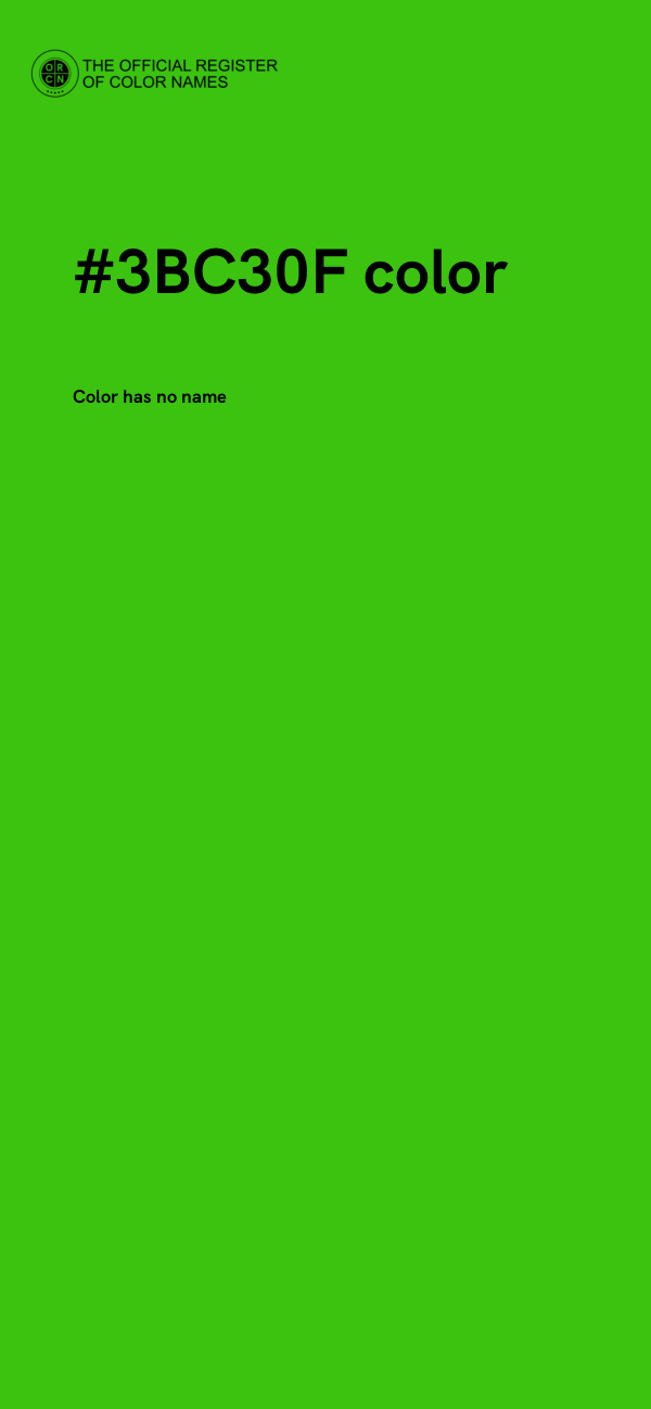 #3BC30F color image
