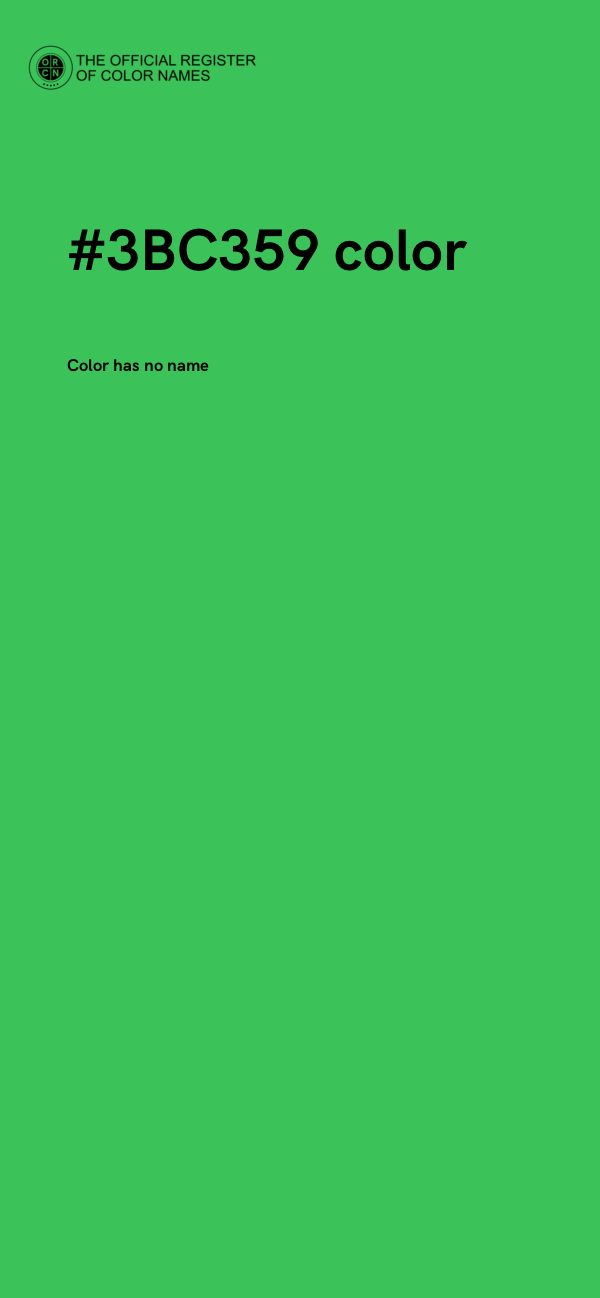 #3BC359 color image