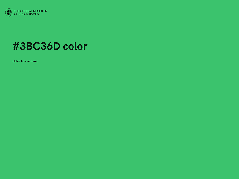 #3BC36D color image