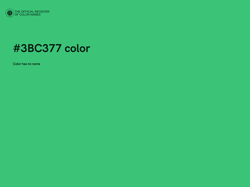 #3BC377 color image