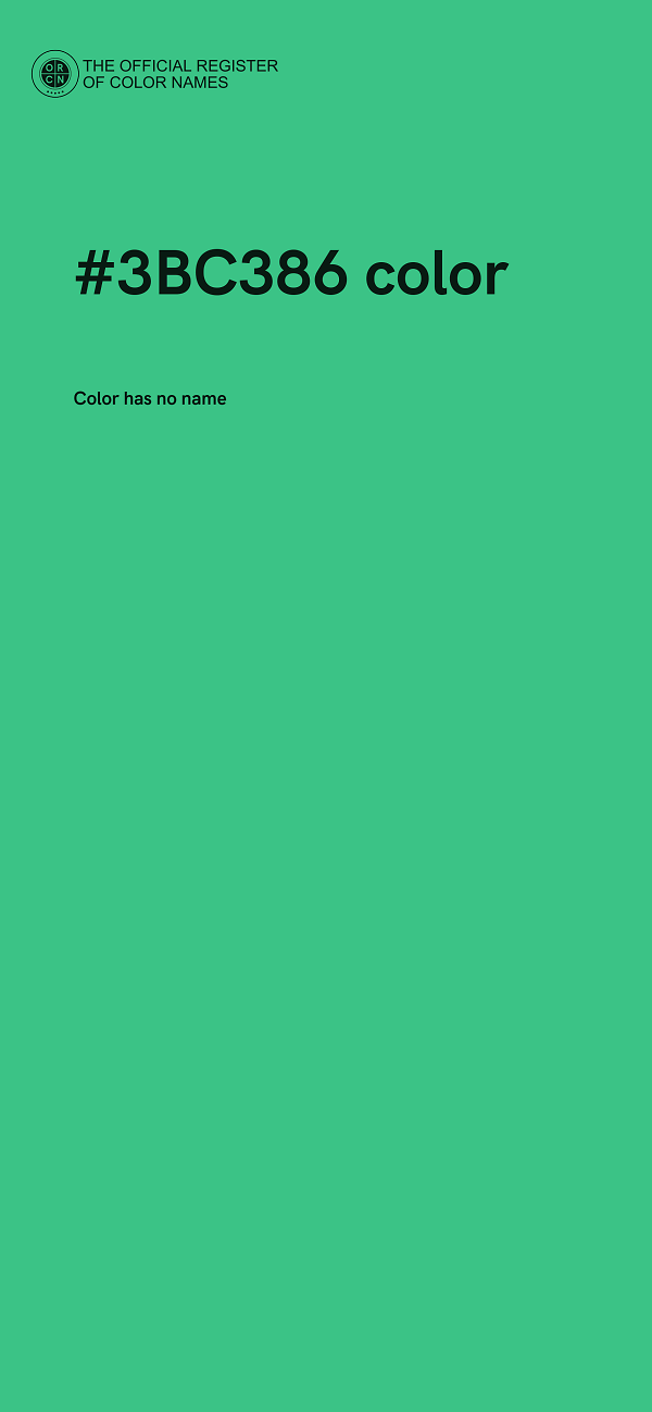 #3BC386 color image