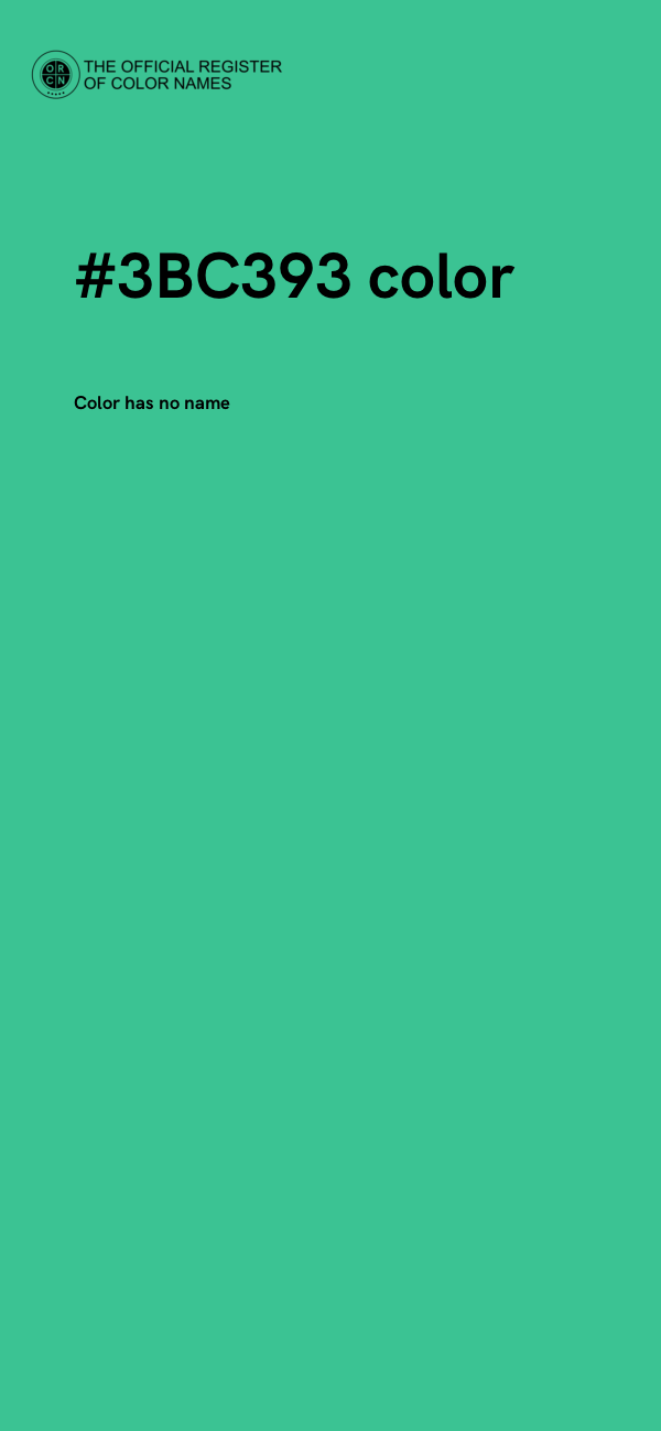 #3BC393 color image