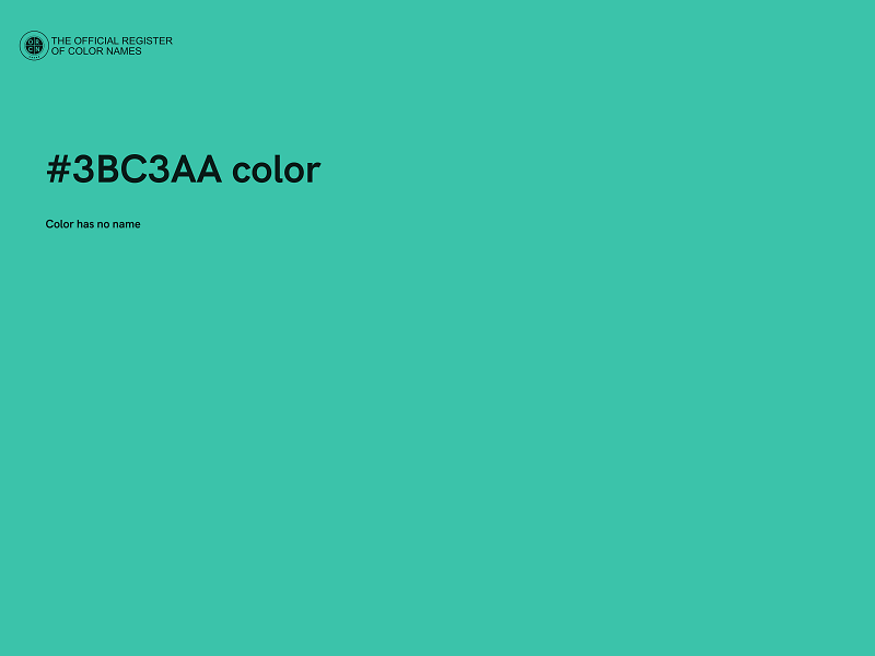 #3BC3AA color image