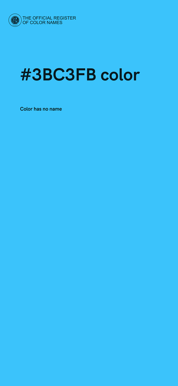 #3BC3FB color image