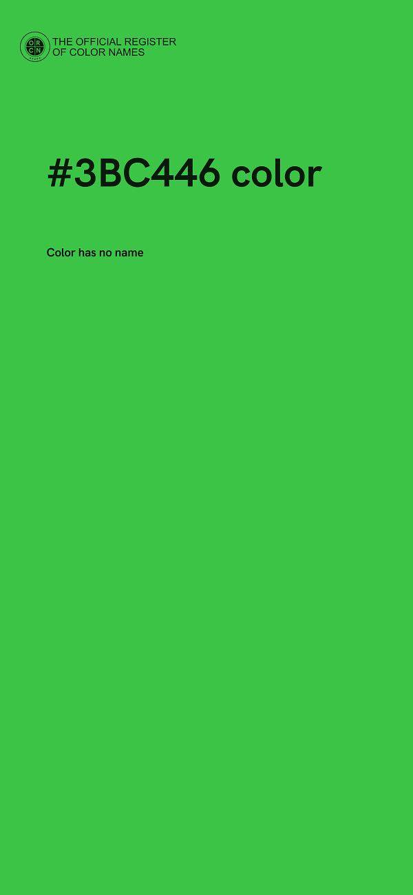 #3BC446 color image