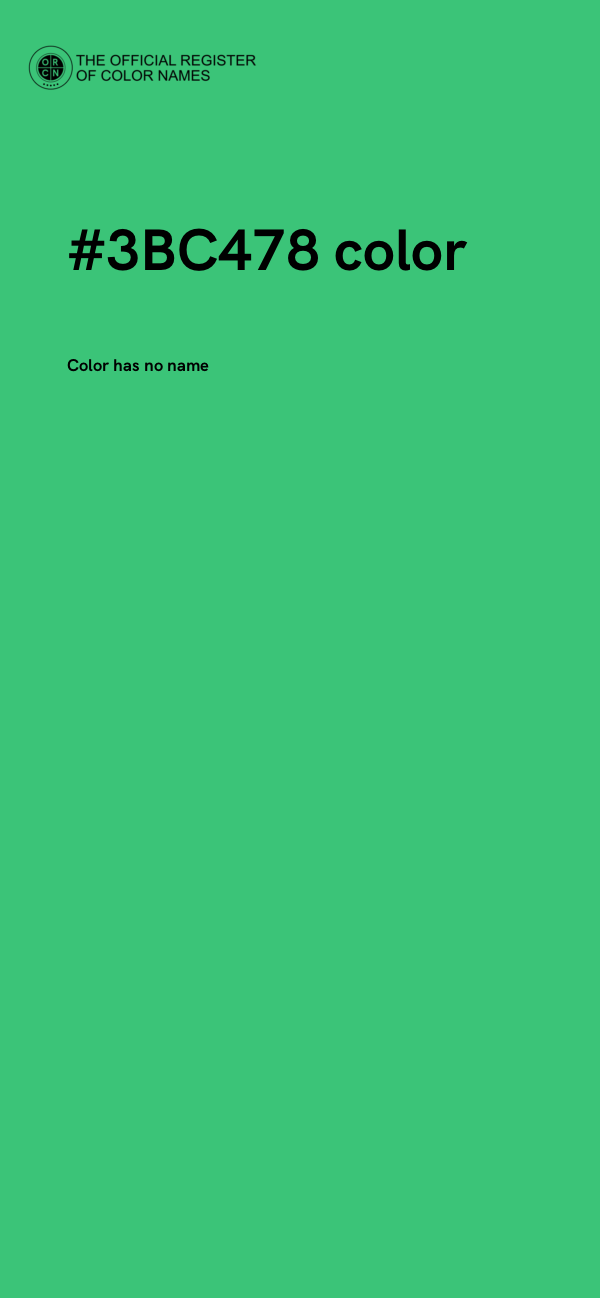 #3BC478 color image