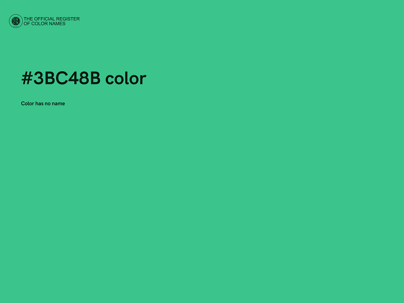 #3BC48B color image