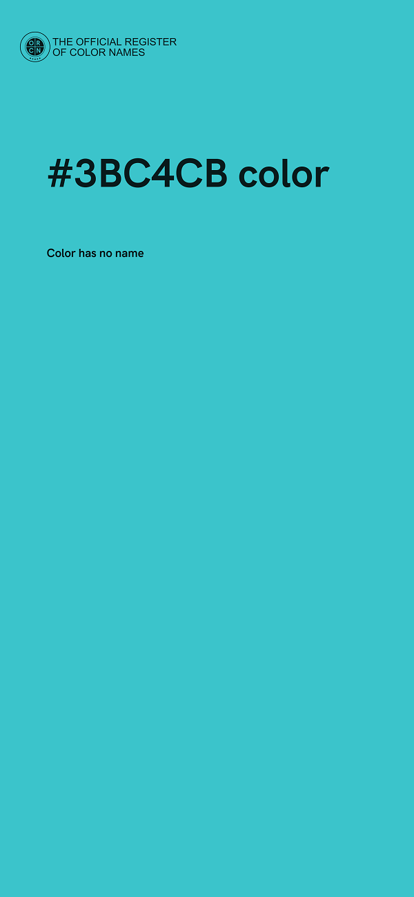 #3BC4CB color image