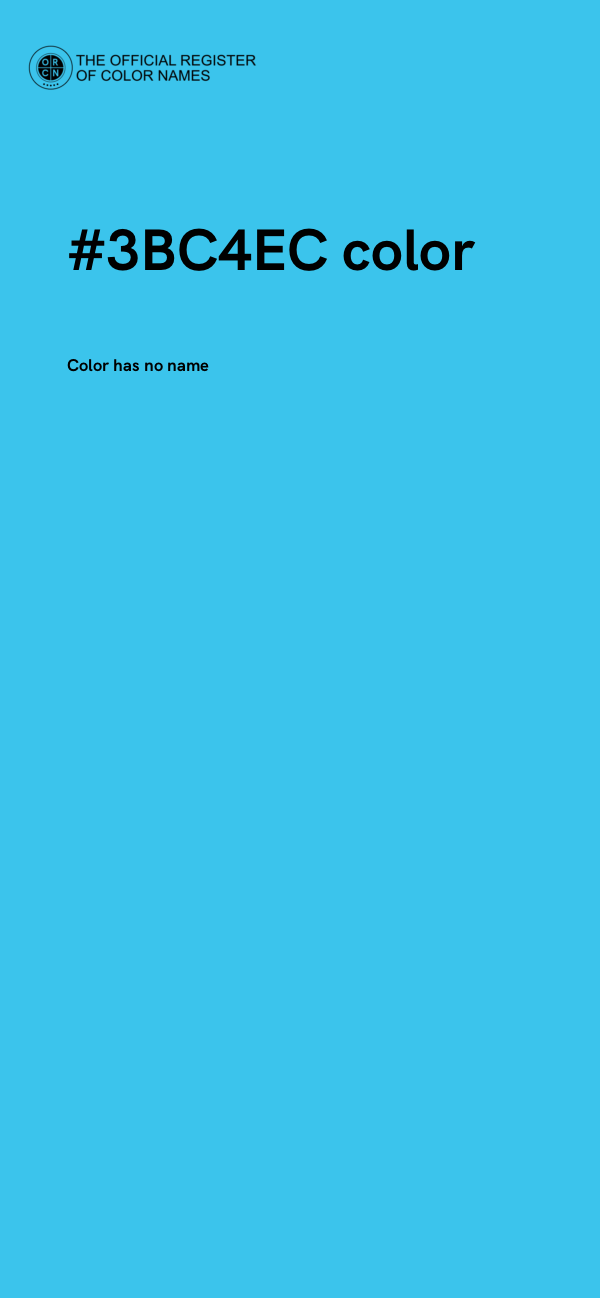#3BC4EC color image