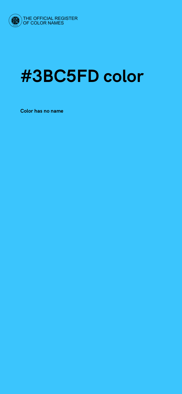 #3BC5FD color image