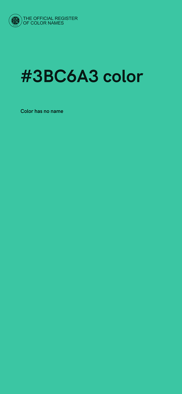 #3BC6A3 color image