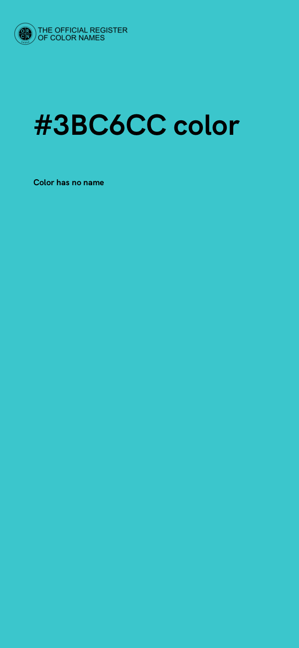 #3BC6CC color image