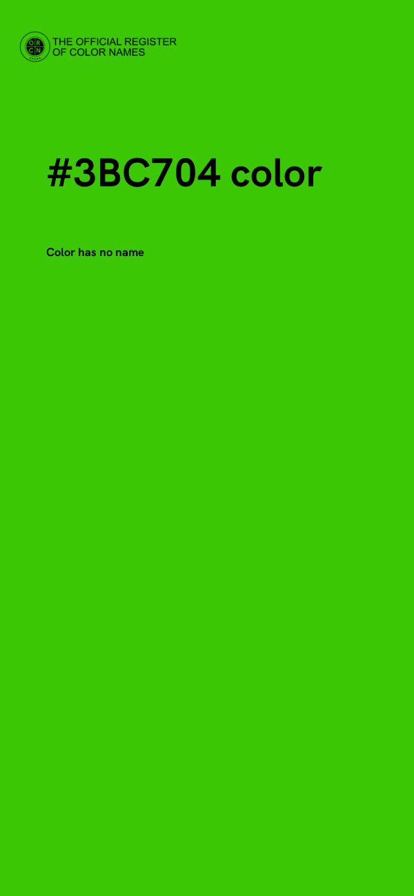 #3BC704 color image
