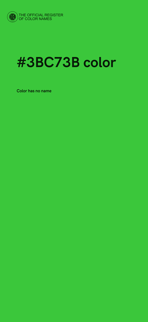 #3BC73B color image