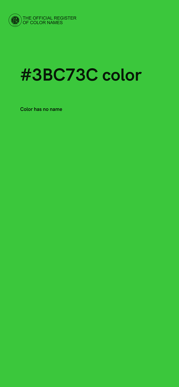 #3BC73C color image