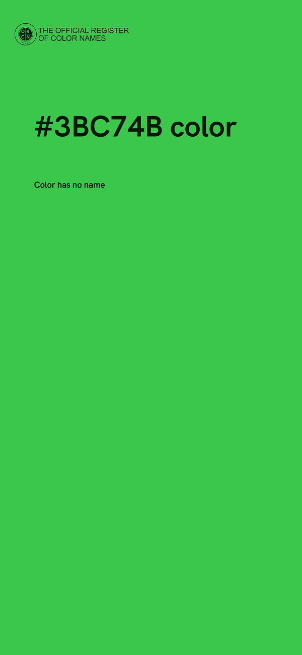 #3BC74B color image