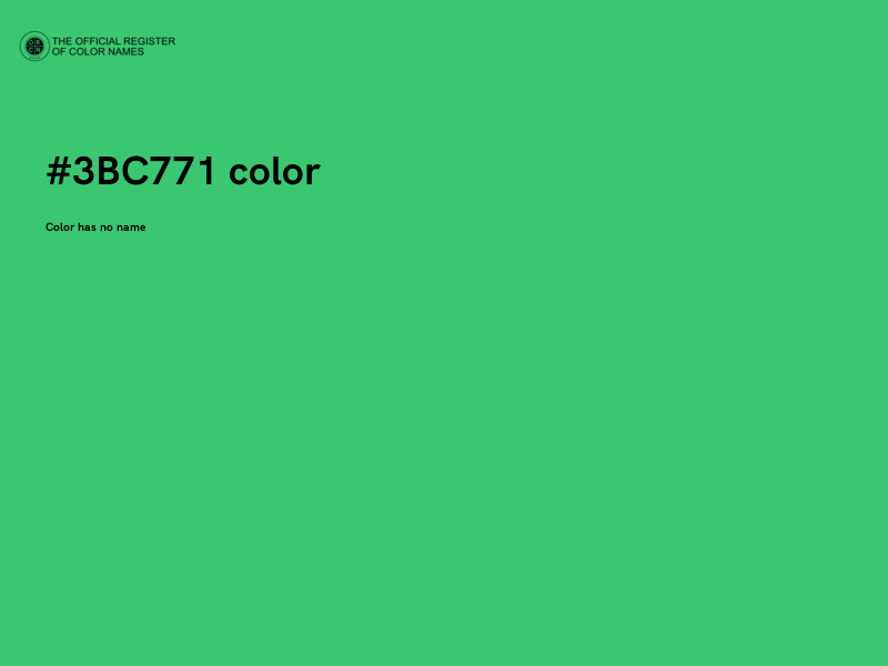 #3BC771 color image