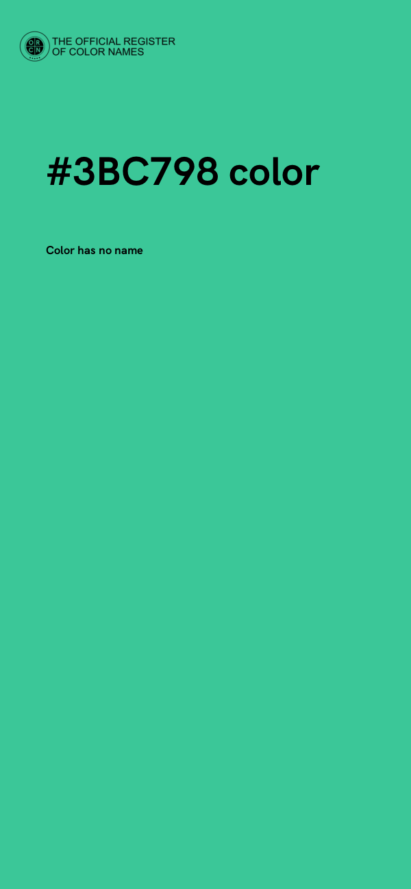 #3BC798 color image