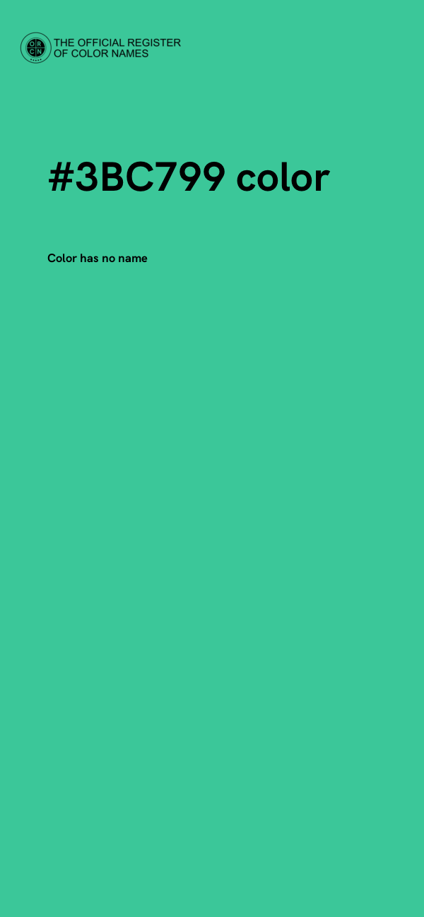 #3BC799 color image