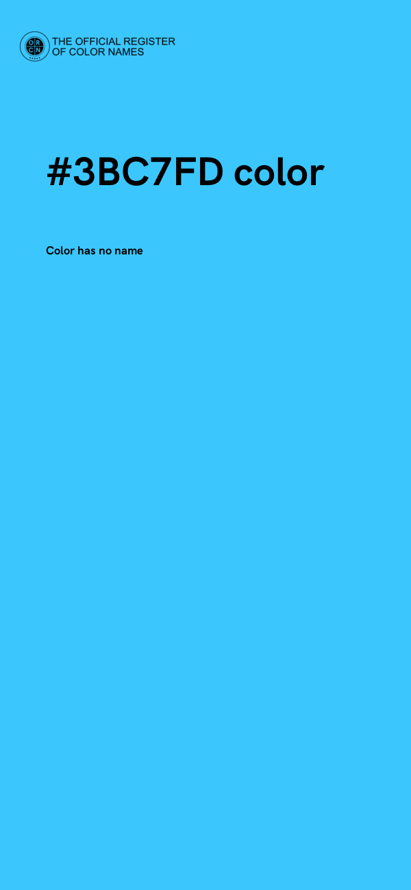 #3BC7FD color image