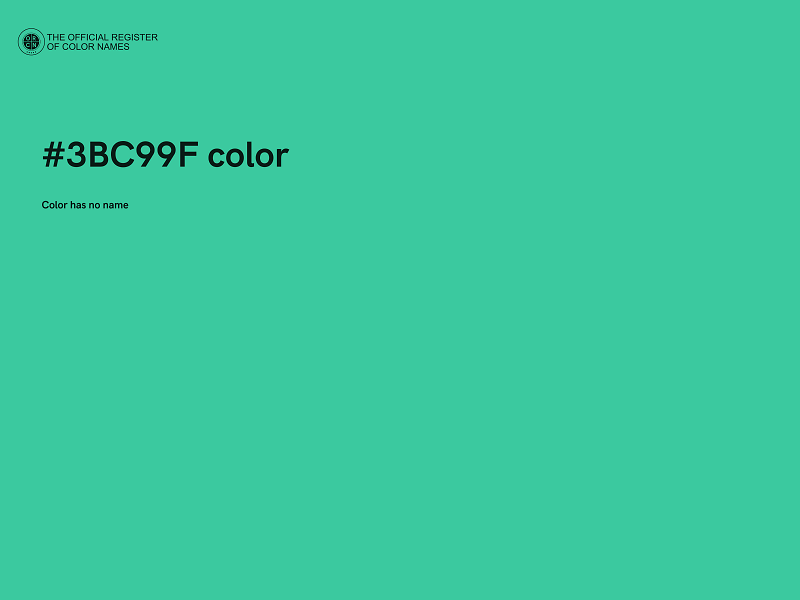 #3BC99F color image