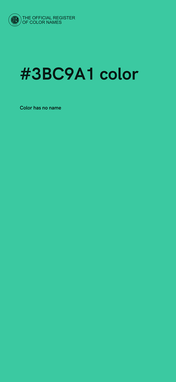 #3BC9A1 color image