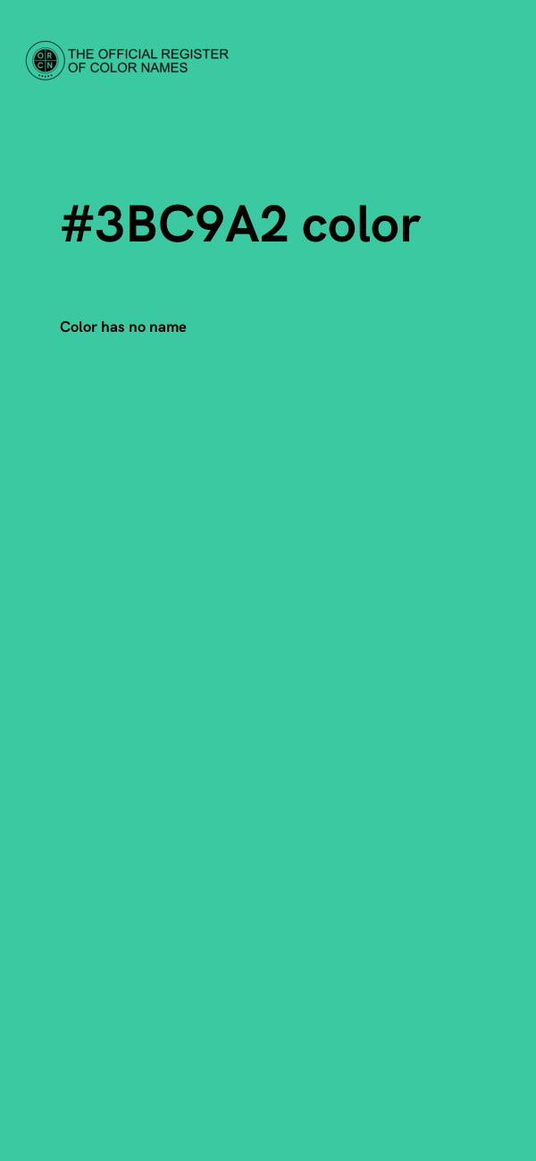 #3BC9A2 color image
